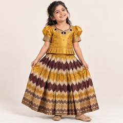 Mullai Silk Lehenga for Girls