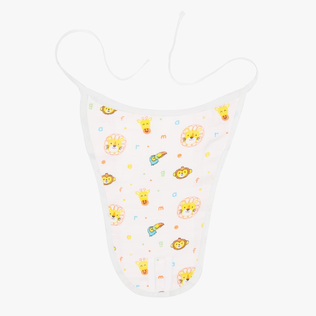 Muslin Matching Jablas and Nappies (6 + 6 Nappies) - Pack of 12 (Button and Knot)