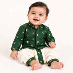Navilan Motif Dhoti Set for Boys | 3M - 12M
