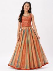Orielle Multicolor Lehenga Set for Girls | 14Y
