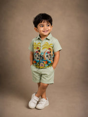 Hawai Green Co-Ord For boys 1Y to 5Y