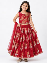 Padmira Lotus Lehenga Set for Girls | 1Y to 6Y