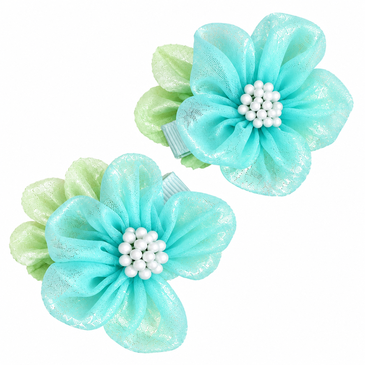 Chiffon Flower Hairclips