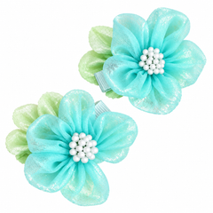Chiffon Flower Hairclips