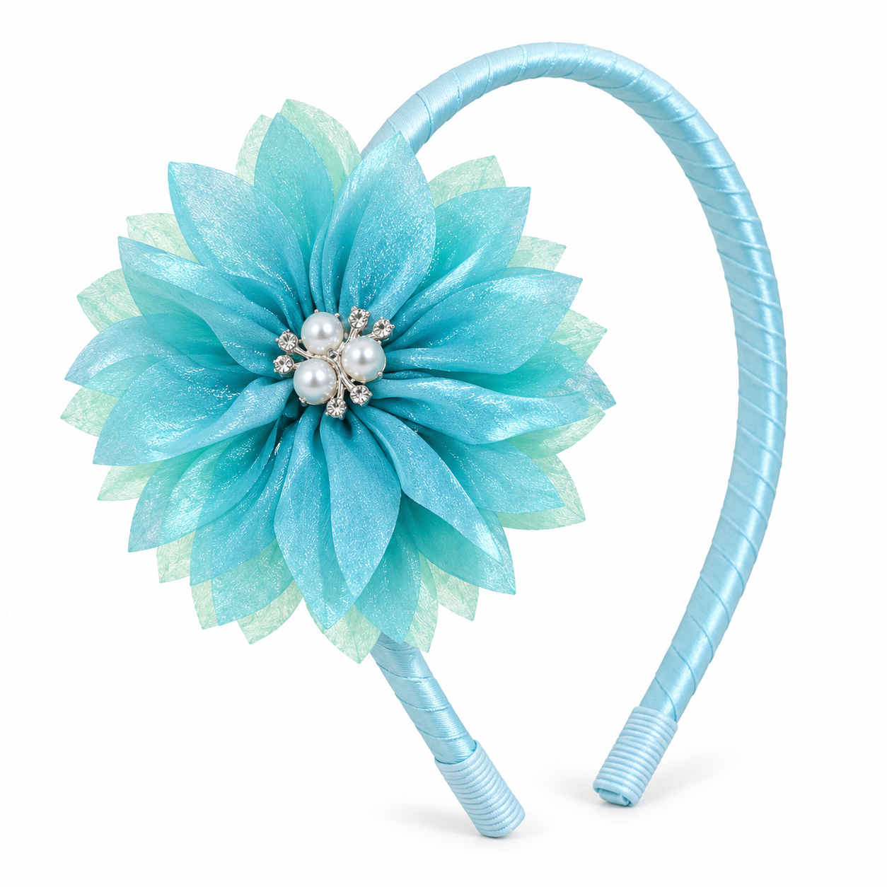 Organza Flower Birthday Headband