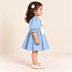 Cressida Pleated Bow Dress | 1-4Y