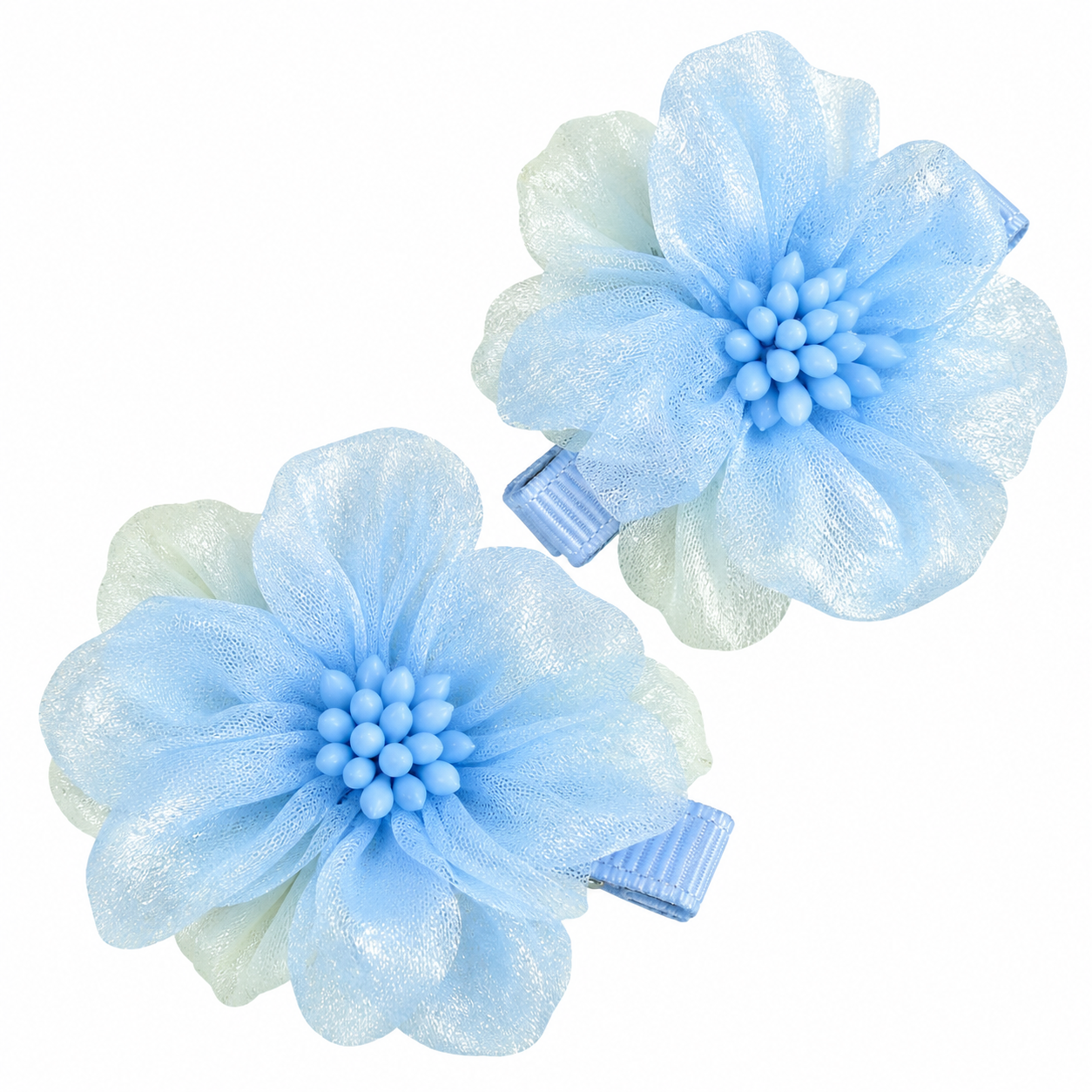 Chiffon Flower Hairclips