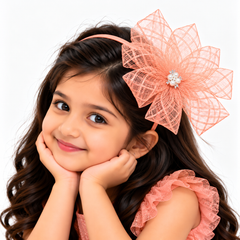 Mesh Petal Bow Headband