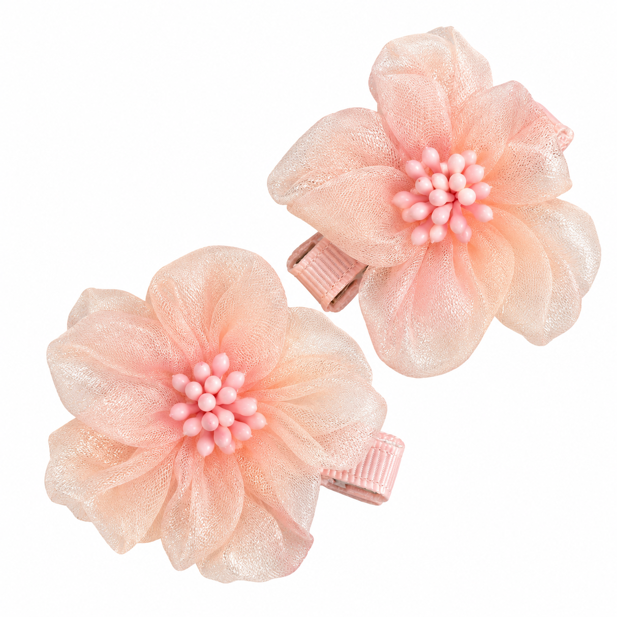 Chiffon Flower Hairclips