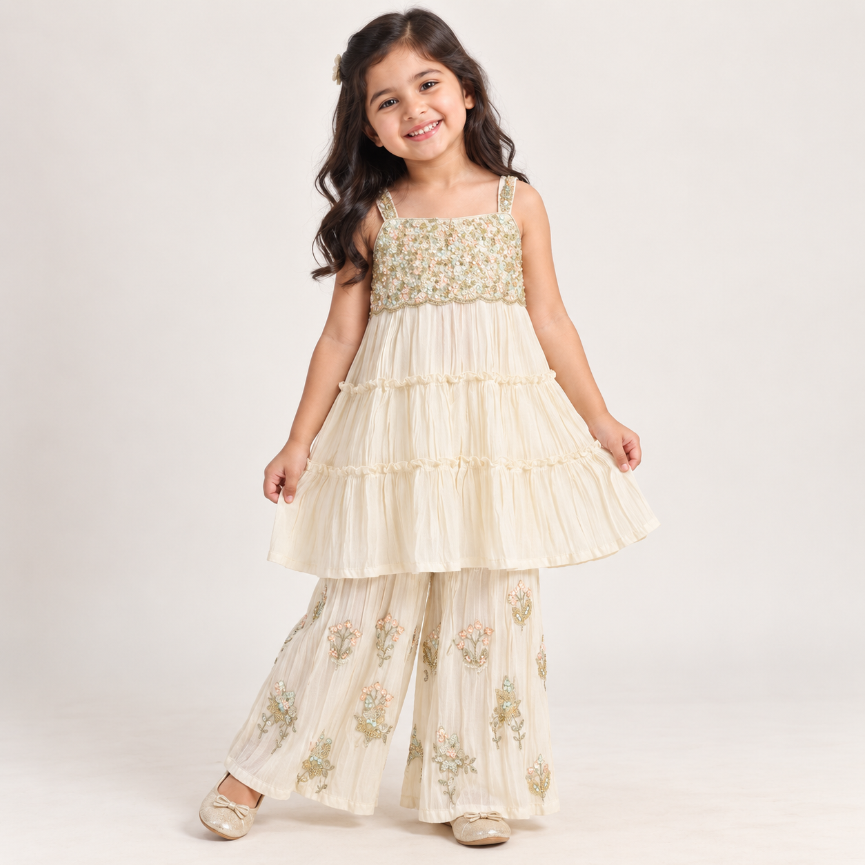 Pearl Tier Sharara Set