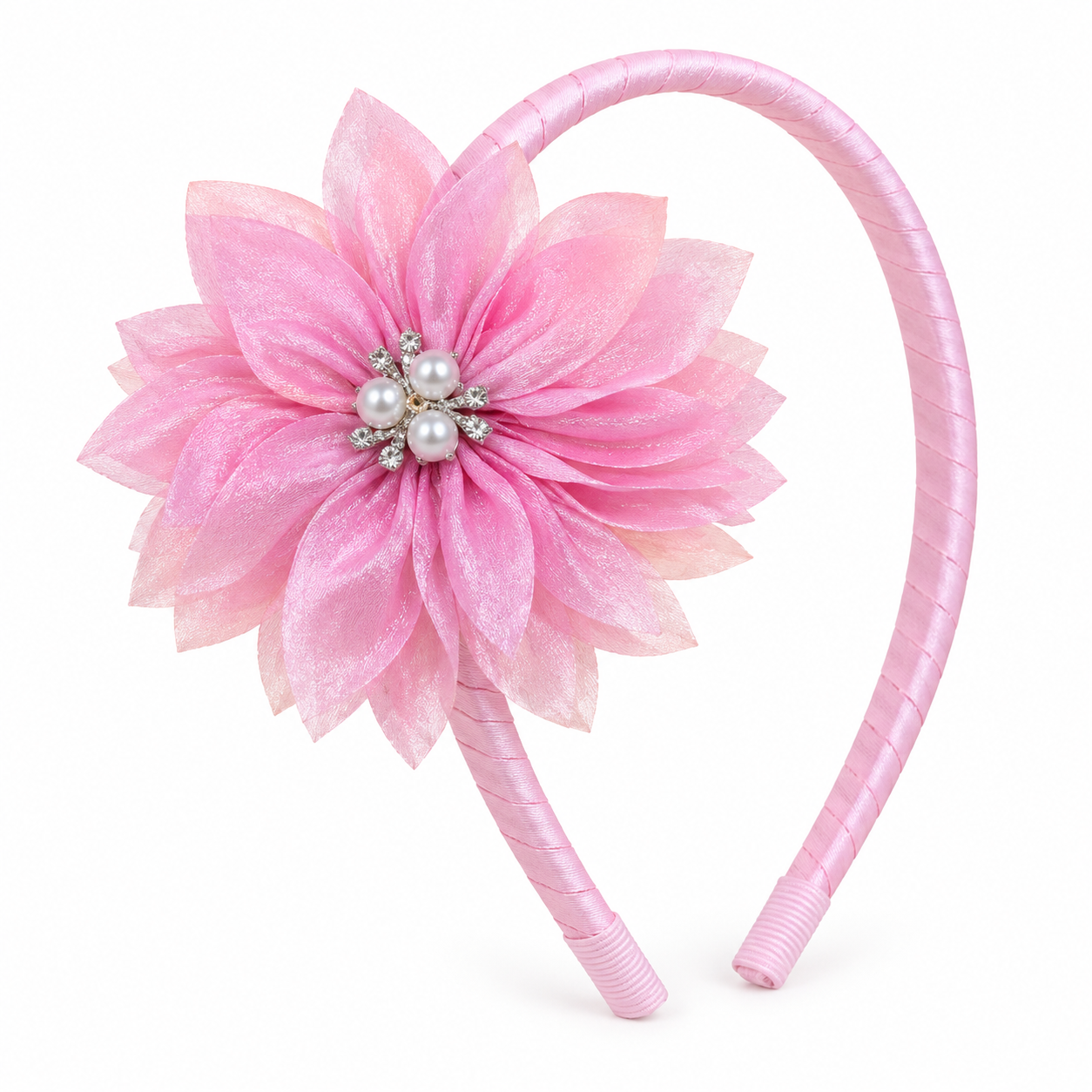 Organza Flower Birthday Headband