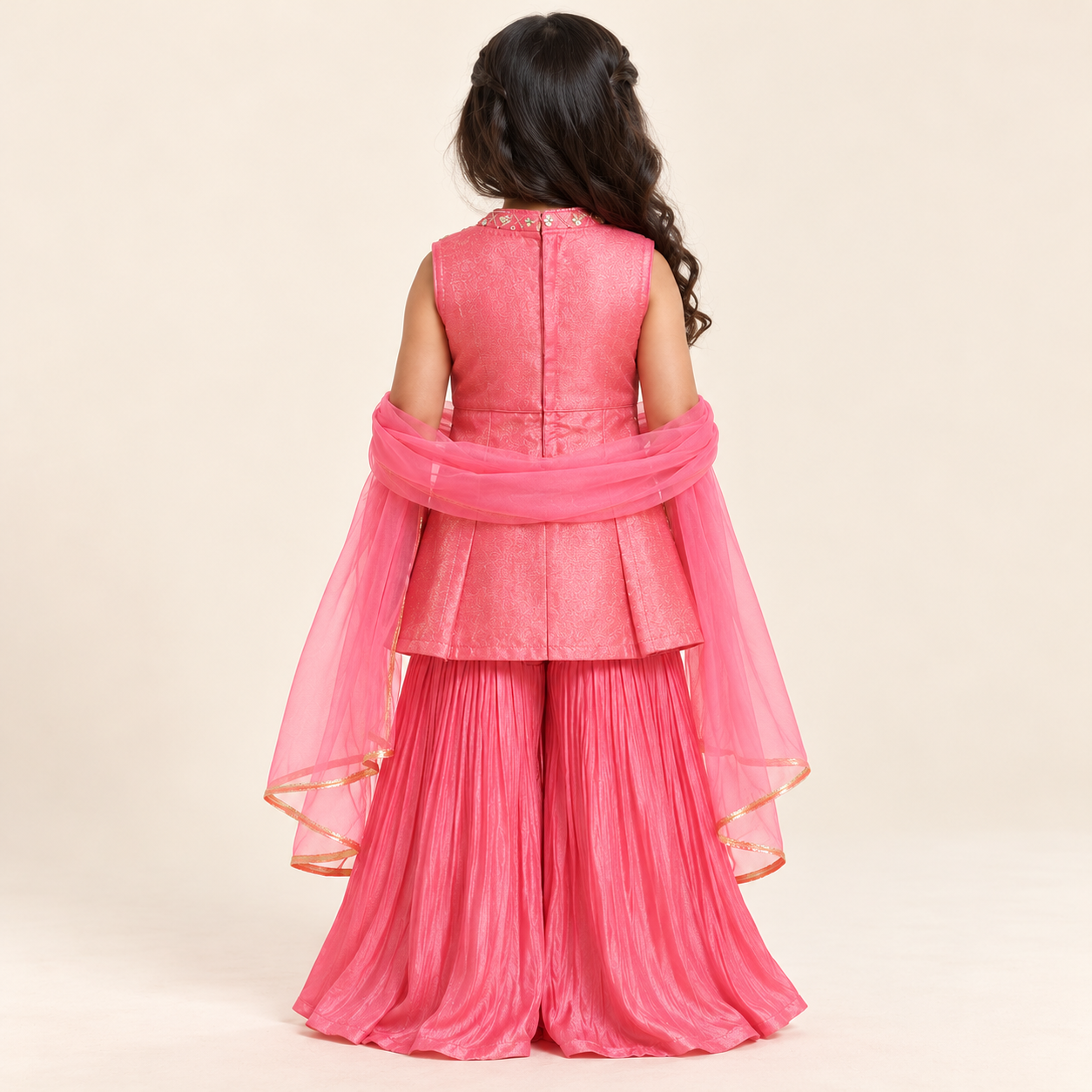 Gargi Striped Peplum Sharara Set | 1-6Y