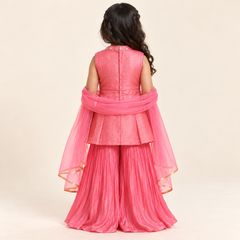Gargi Striped Peplum Sharara Set | 1-6Y