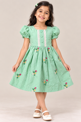 Pinstripe Panel Dress