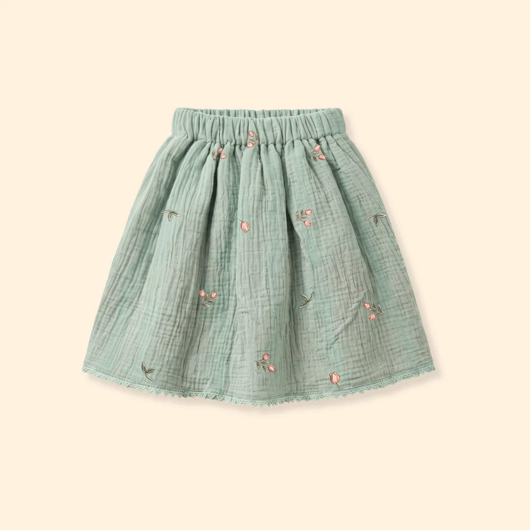 Poovizhi - Crinkled Halter Neck Top and Skirt