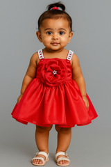 Red Floral Bead Dress