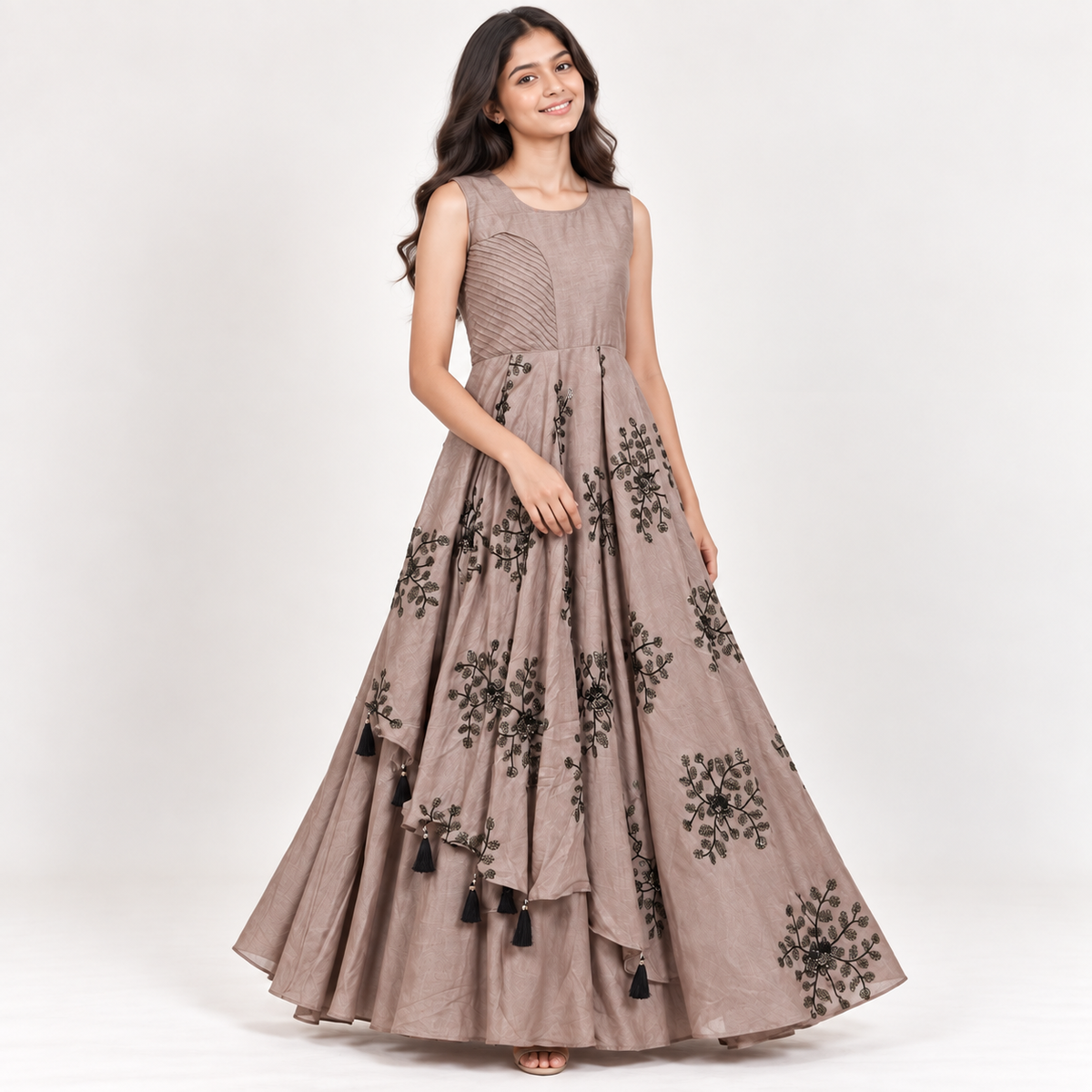 Rhea Embroidered Gown for Girls | 16Y to 18Y