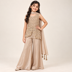 Ruhani Beadwork Sharara Set for Girls | 6Y to 18Y