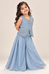 Ruhvika Beadwork Gharara Set for Girls | 2Y to 16Y