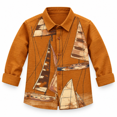 Voyager Sail Print Shirt | 1-5Y
