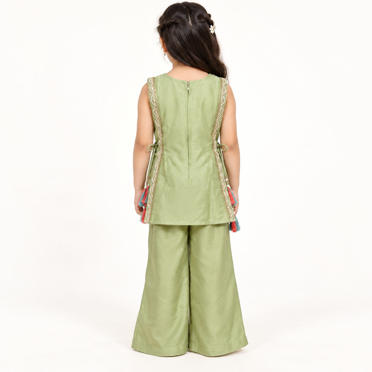 Darika Floral Peplum Sharara Set | 5-18Y