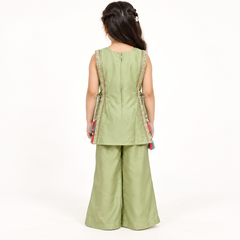 Darika Floral Peplum Sharara Set | 5-18Y