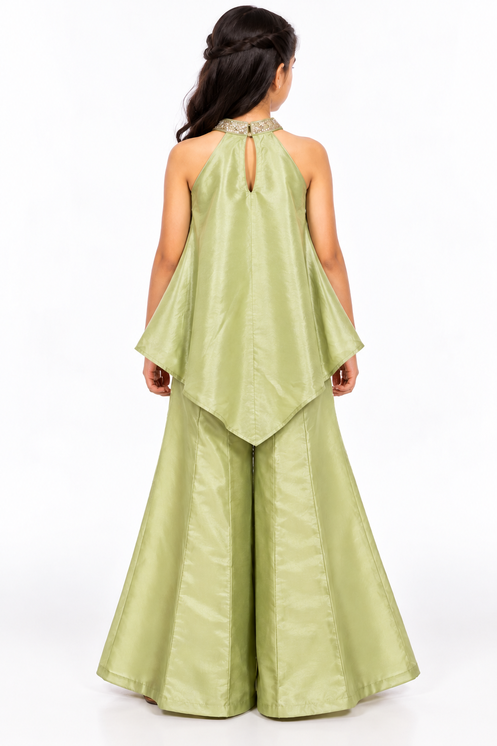 Anika Peplum Sharara Set | 7-18Y