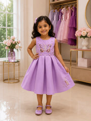 Sequin Butterfly Designer Party Dress for Girls | 1Y to 6Y