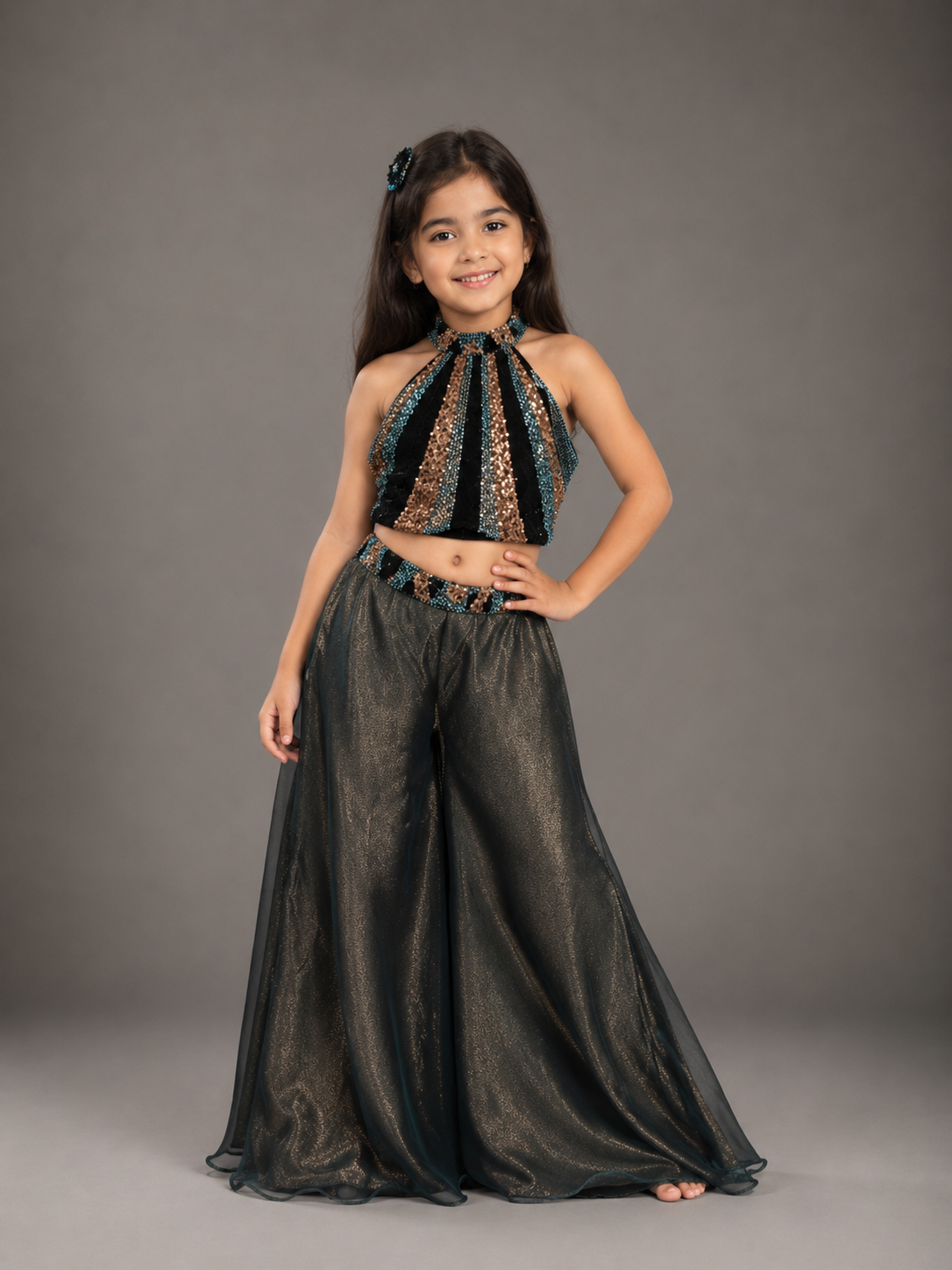 Shine through the night palazo for girls 