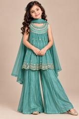 Silken Aura Gharara Set for Girls | 5-6Y
