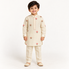 Ivaan Floral Motif Kurta Set
