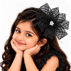 Mesh Petal Bow Headband