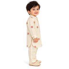 Ivaan Floral Motif Kurta Set