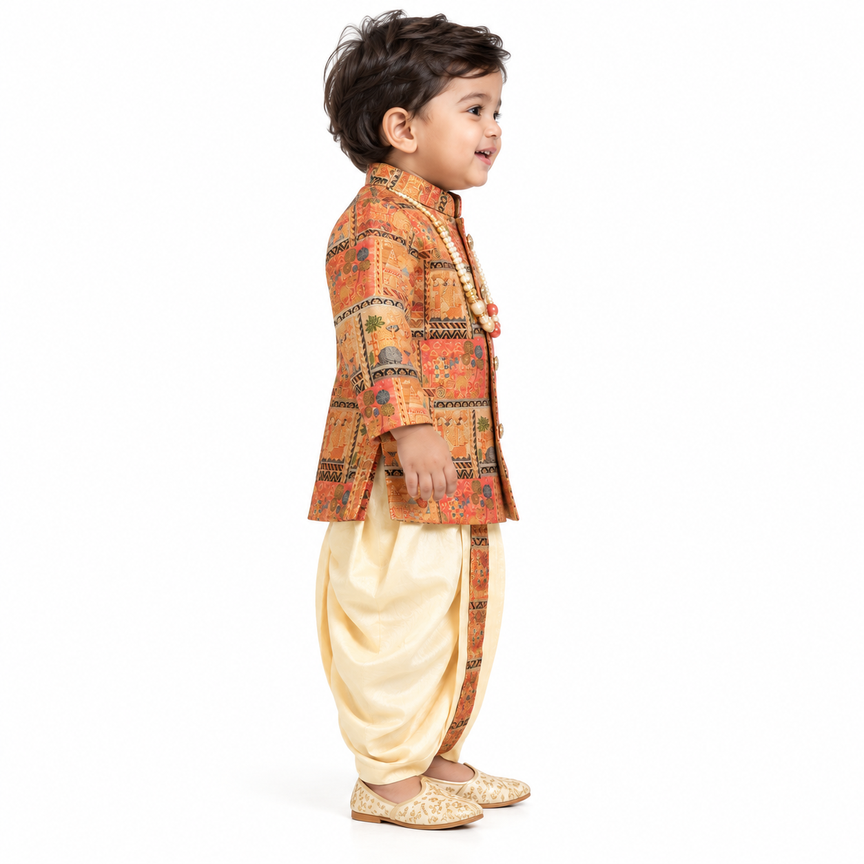 Akshay Printed Ethnic Dhoti Set | 3M-2Y