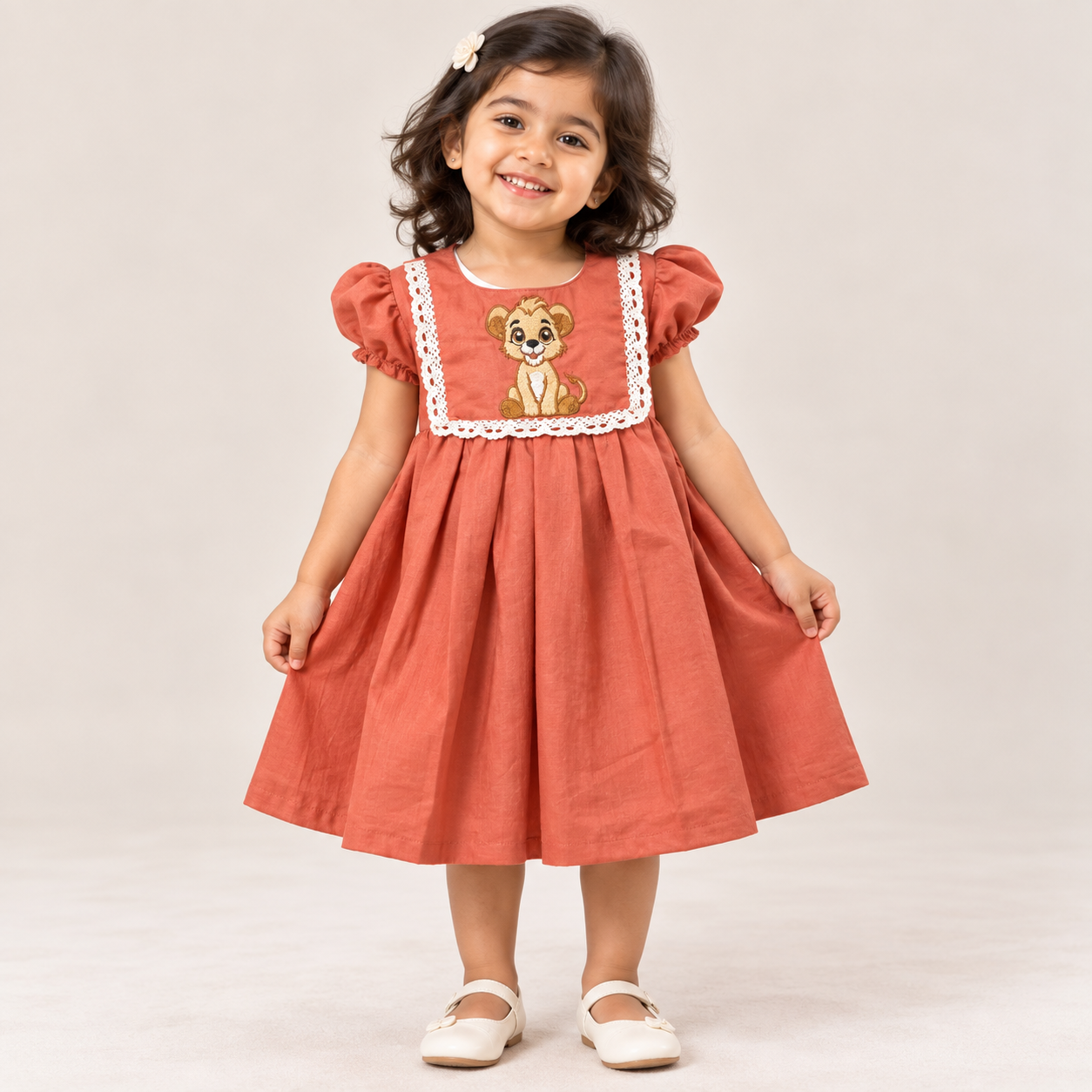 Square Neck Simba Dress