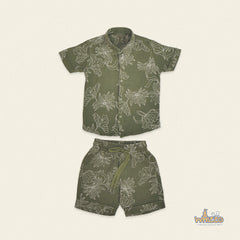 Sun Leaf Muslin Co-Ord for Boys