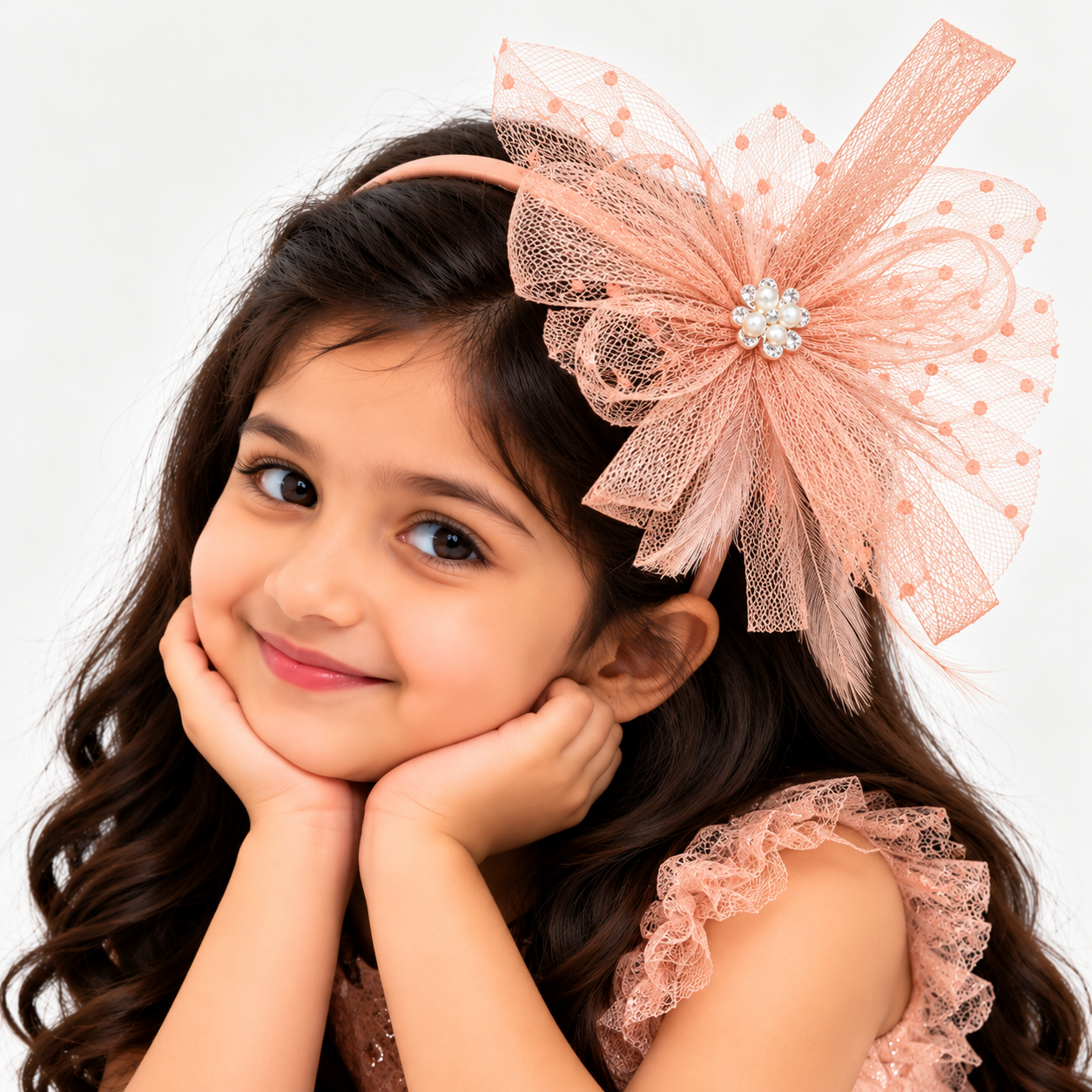Pearl Polka-Dot Fascinator Headband