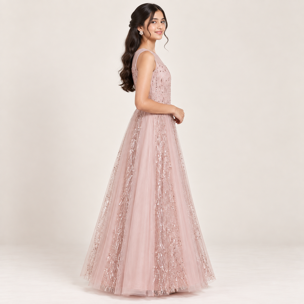Tara Draped Gown for Girls | 16-18Y