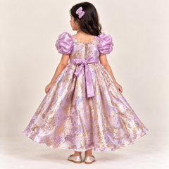 Tara Floral Bow Party Gown for Girls | 3Y to 10Y