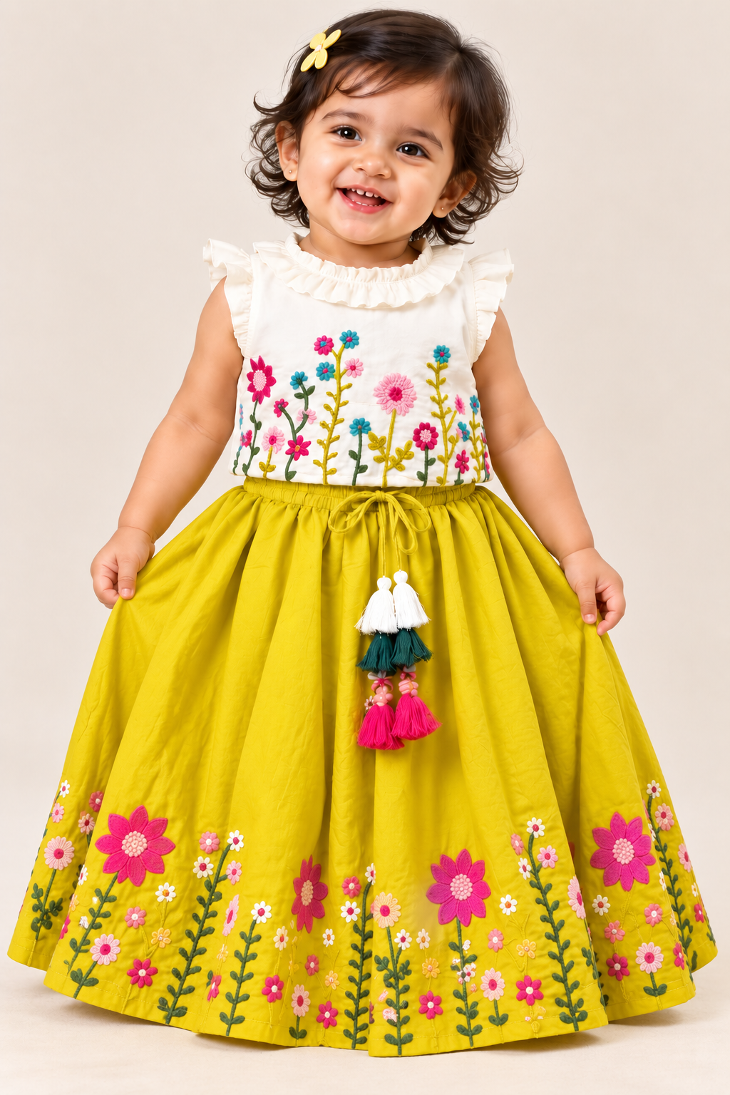 Tassel Waist Lehenga Set