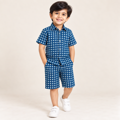 Theo Check Co-Ord Set for Boys | 4Y