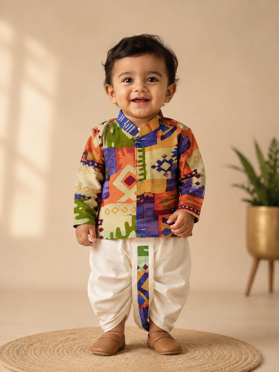 Tribal Dhoti Set for Boys