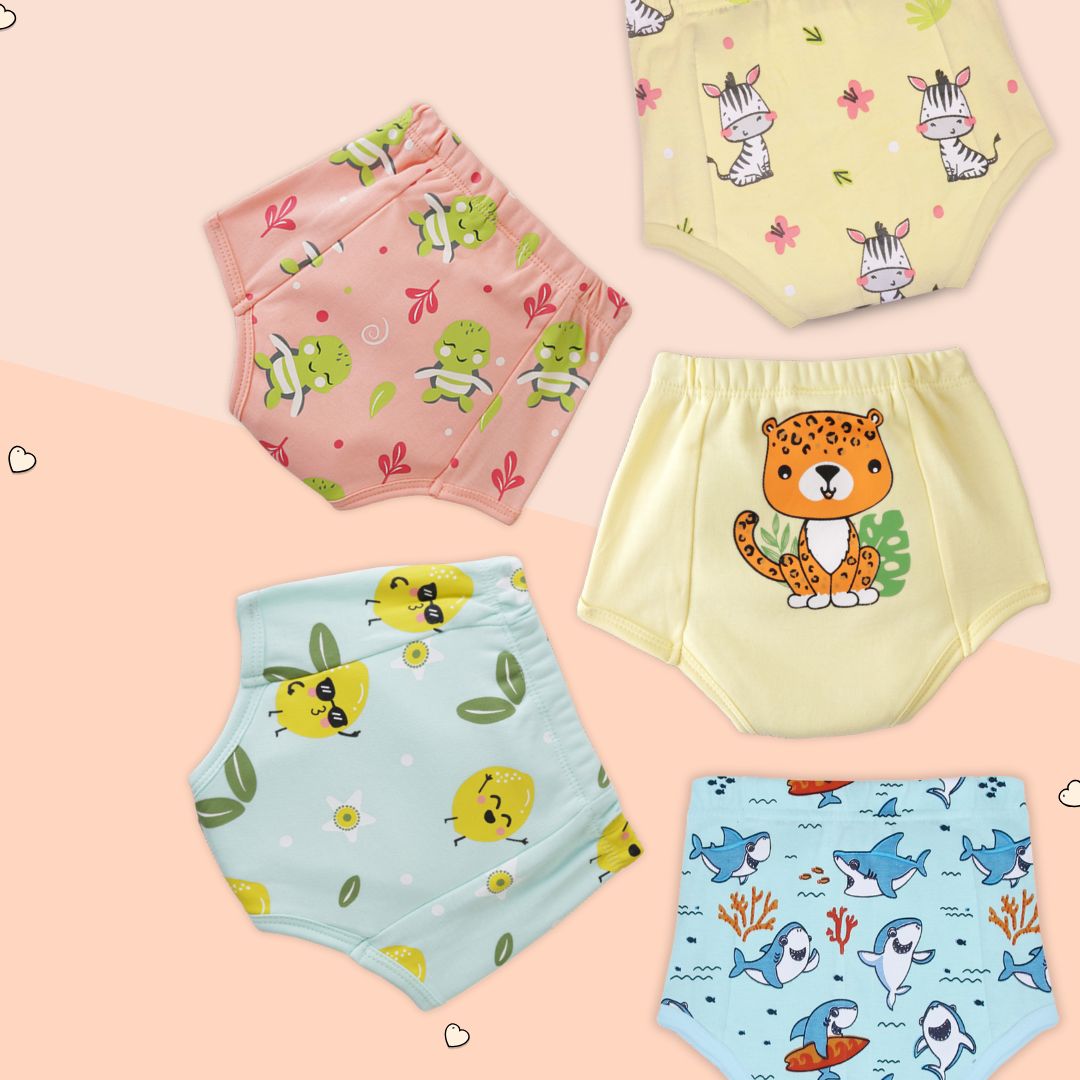 1-2 Years (Pack of 5)  - Ultra Undies - Baby Padded Underwear