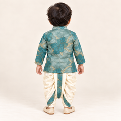 Vihaan Floral Jacquard Dhoti Set for Boys | 3M to 2Y