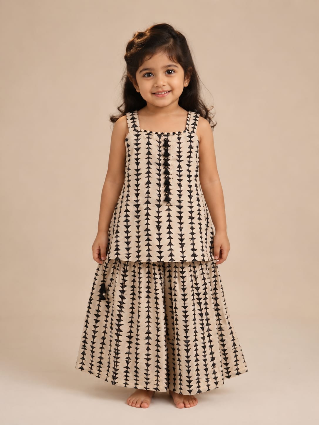 Modal Silk Arrow Palazzo for girls 1Y to 10Y