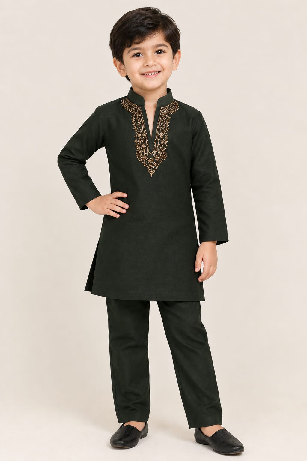 Arnav Classic Embroidered Kurta Set | 1-6Y