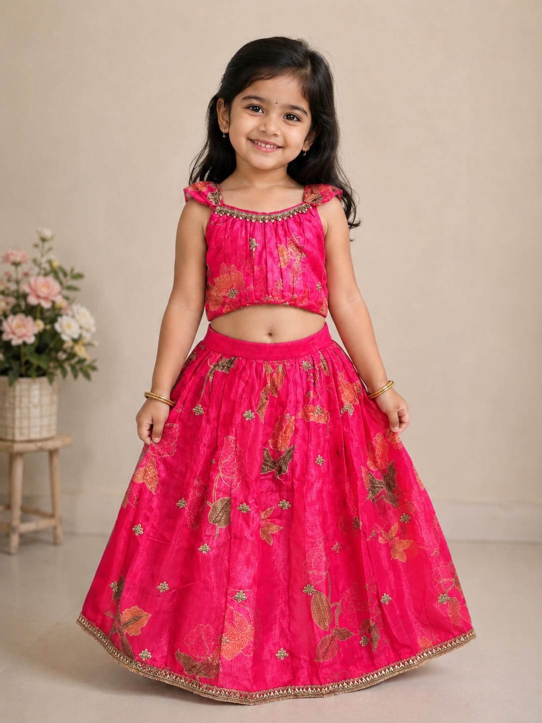 Rani Lehenge Choli for Girls 1Y to 4y