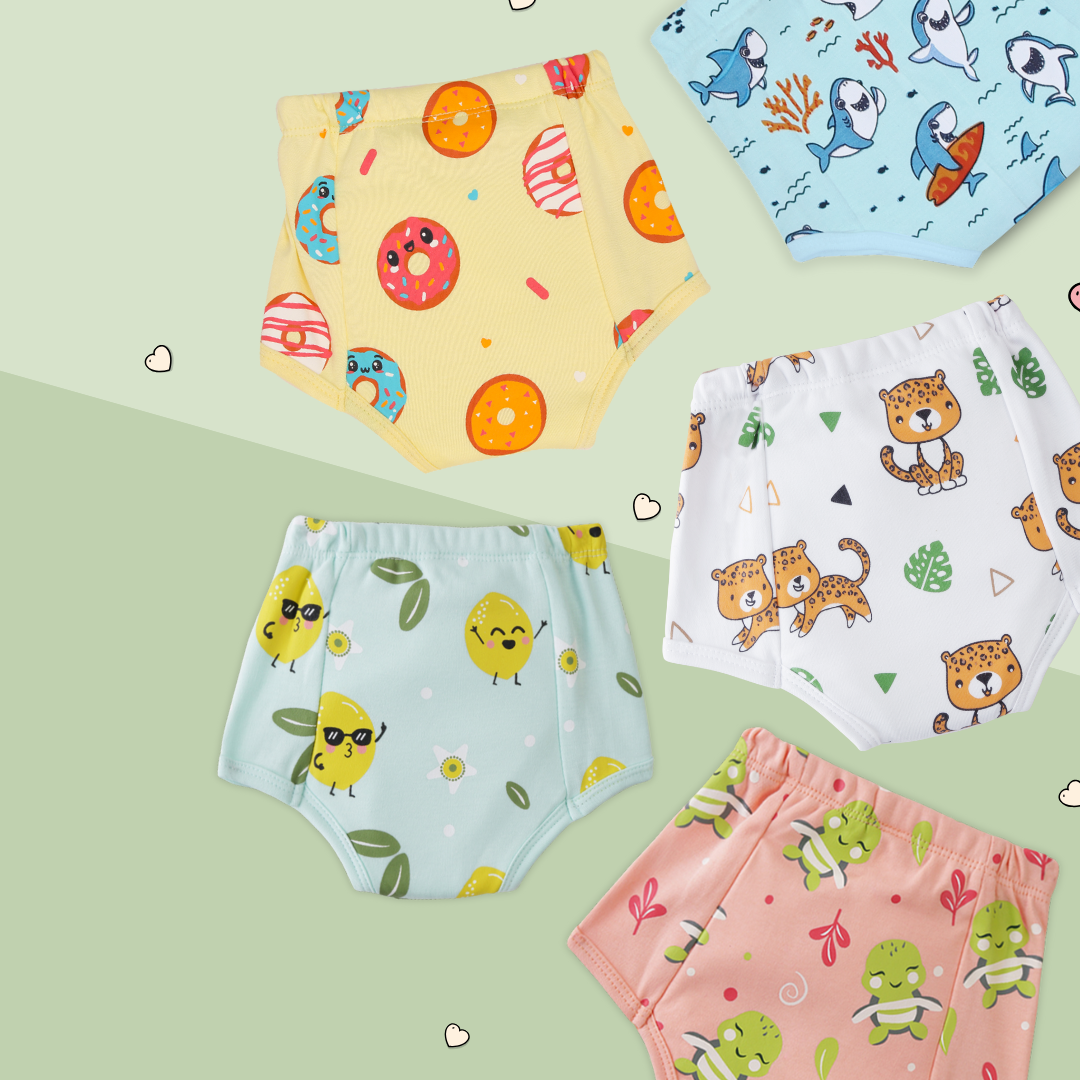 6-12 Months (Pack of 5)  - Ultra Undies - Baby Padded Underwear