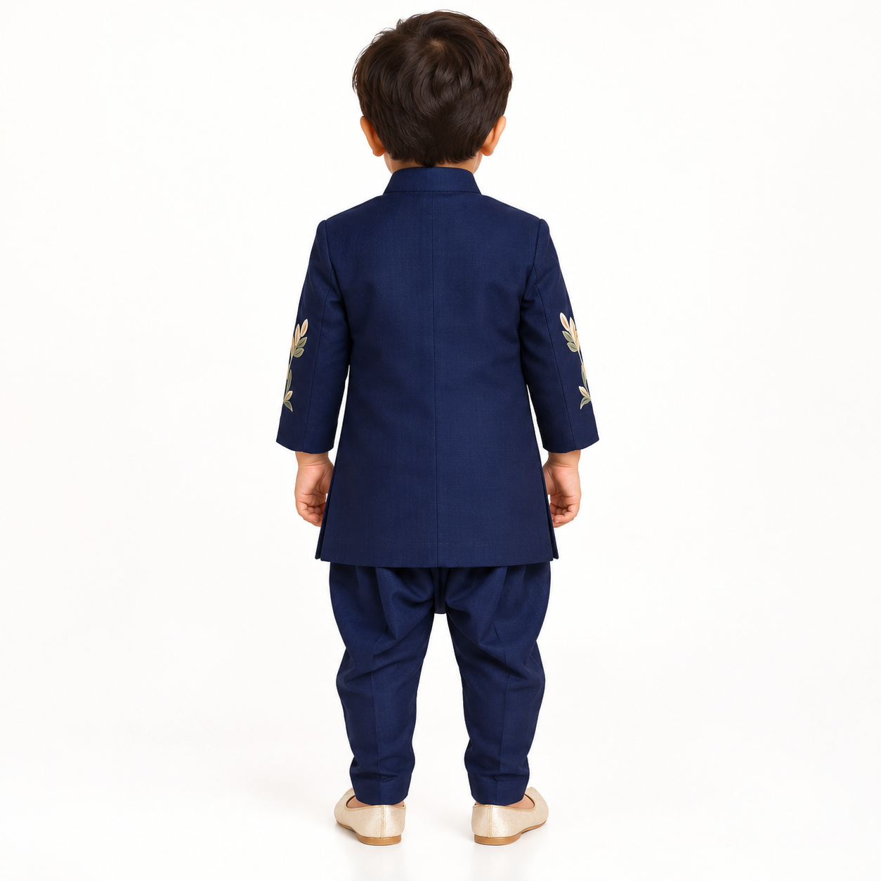 Panther Royale Hand-Painted Sherwani Set | 6M-2Y