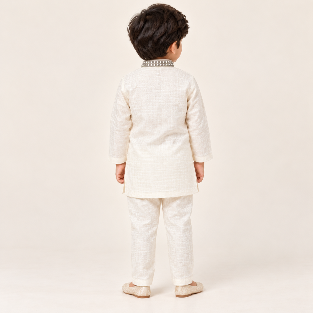 Aarush Textured Kurta Set | 6M-4Y